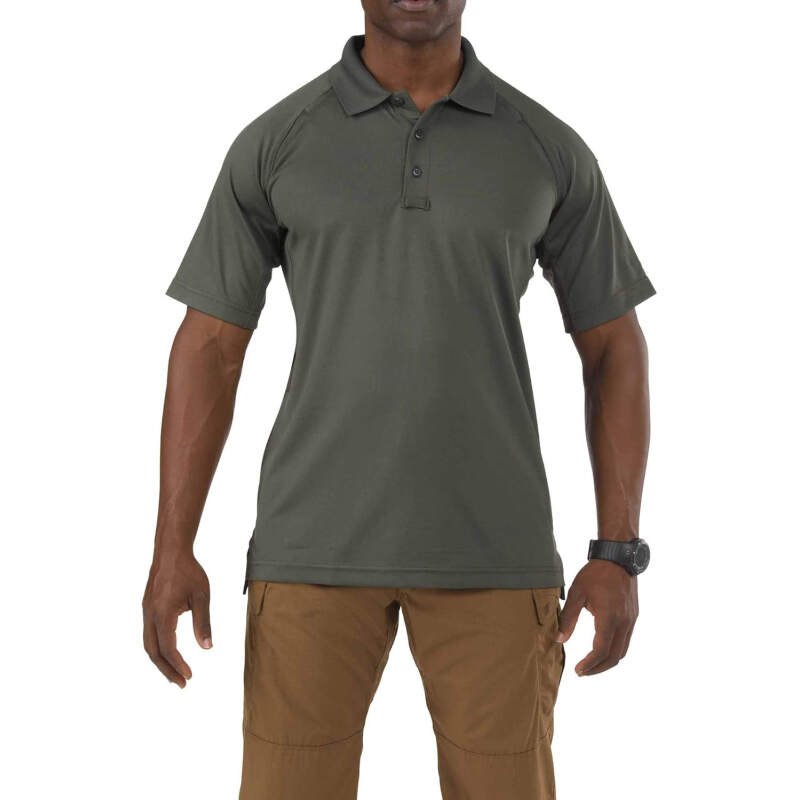 5.11 Tactical Men’s Performance Short Sleeve Polo, 100% Polyester, Moisture Wicking, Style 71049