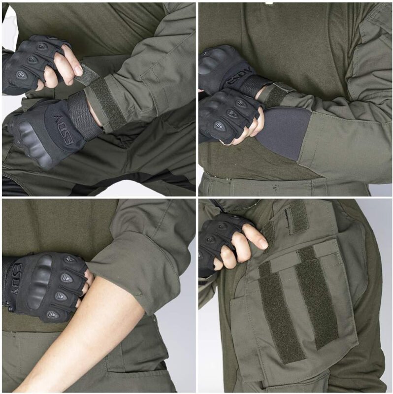 IDOGEAR Men G3 Combat Shirt with Elbow Pads Rapid Assault Long Sleeve Shirt Tactical Military  Clothing