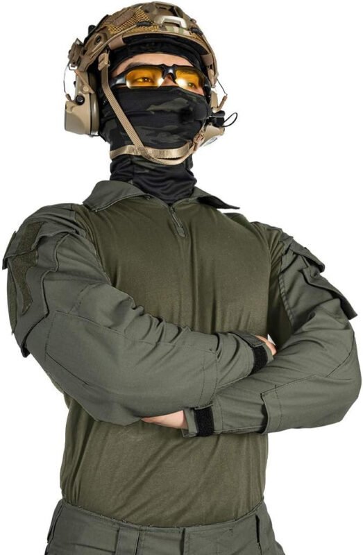 IDOGEAR Men G3 Combat Shirt with Elbow Pads Rapid Assault Long Sleeve Shirt Tactical Military  Clothing