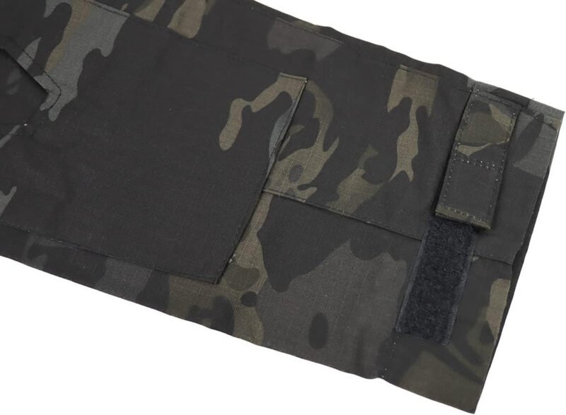Men’s Tactical Combat Shirt Military Long Sleeve 1/4 Zipper with Pockets