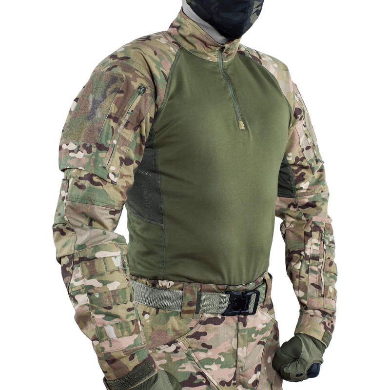 Combat Top MC Camo  Shirt Seamless Long Sleeve Shirt with Shoulder Cushion Military Surplus