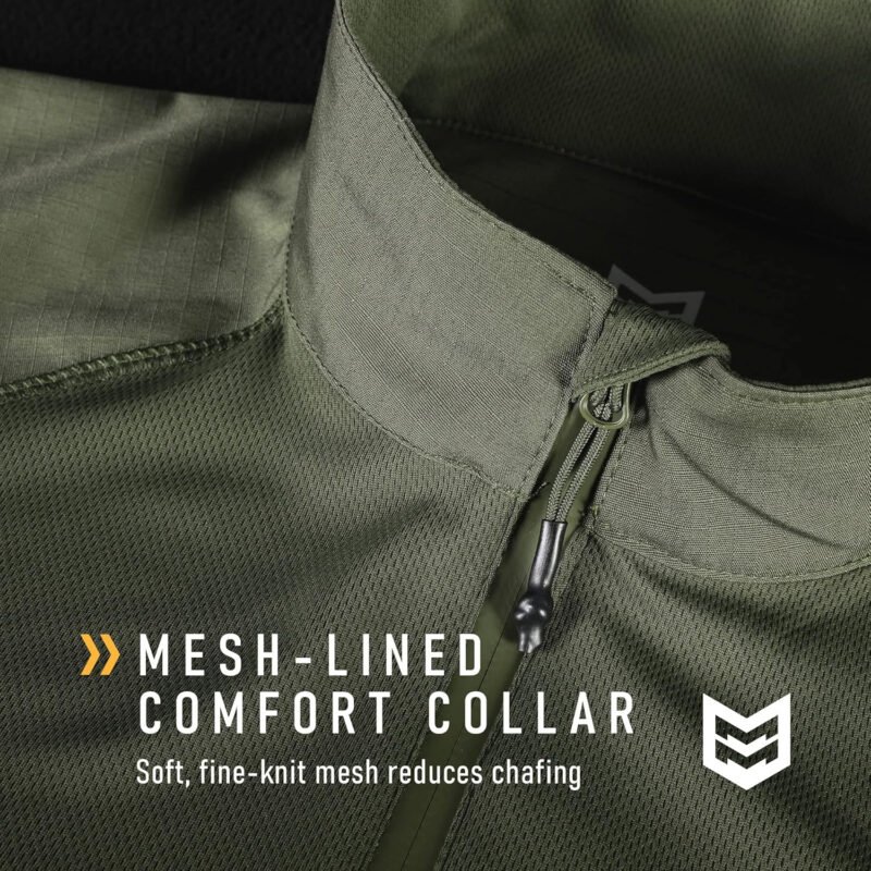 Mission Made Combat Shirt Military Tactical Short Sleeve 1/4 Zip for Men