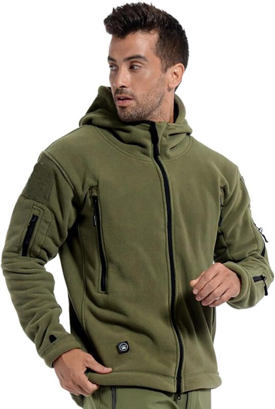 ReFire Gear Men’s Warm Military Tactical Sport Fleece Hoodie Jacket
