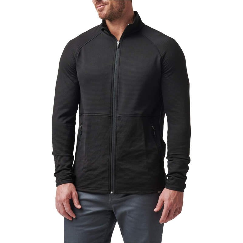 5.11 Tactical Men’s Stratos Full Zip Jacket – High-Performance, Chin Guard, Law Enforcement & Military Outerwear, Style 72244
