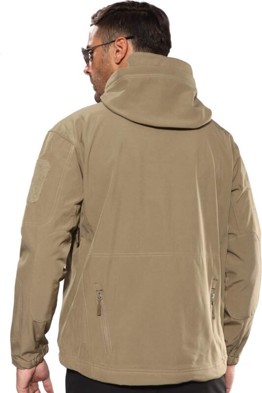 Men’s Outdoor Waterproof Soft Shell Hooded Military Tactical Jacket