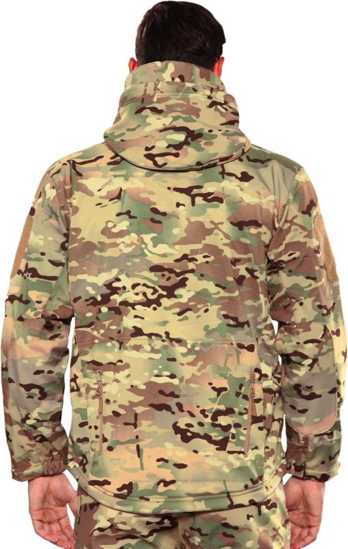 Men’s Outdoor Waterproof Soft Shell Hooded Military Tactical Jacket