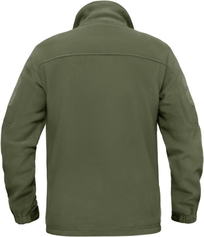 MAGNIVIT Mens Fleece Jackets Full Zip Tactical Jacket Fall Winter Hunting Windproof Soft Warm Polar Coats with 5 Zip Pockets
