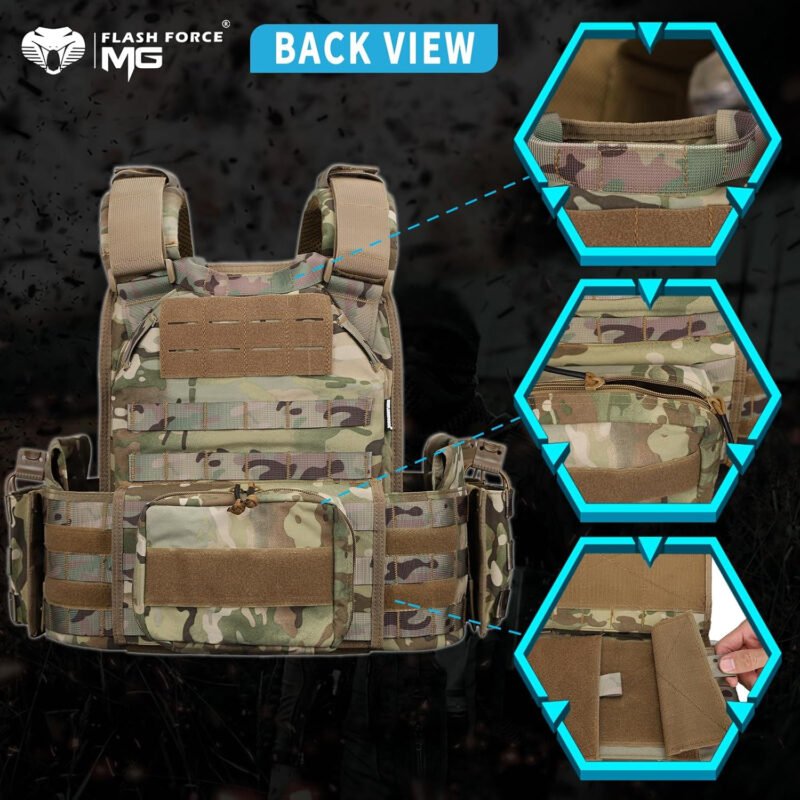 MGFLASHFORCE Tactical Vest Molle  Vest for Men