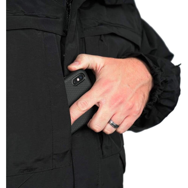LA Police Gear LAPG Men’s Waterproof 5-in-1 Heavy Duty Jacket, All-Weather, Durable & Versatile Rain Uniform Jacket