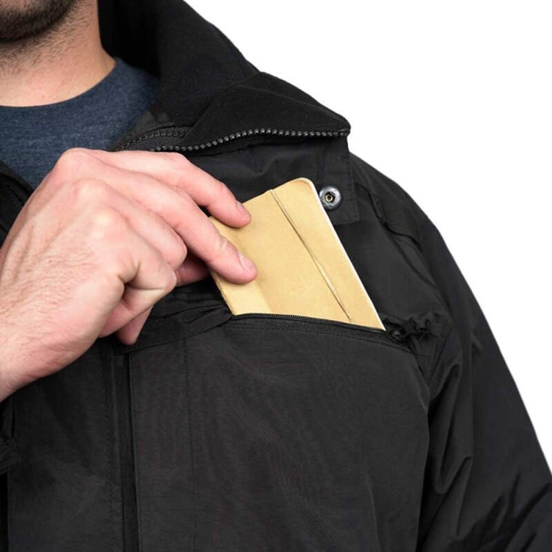 LA Police Gear LAPG Men’s Waterproof 5-in-1 Heavy Duty Jacket, All-Weather, Durable & Versatile Rain Uniform Jacket