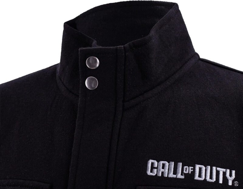Ripple Junction Call of Duty Men’s Military Cargo Full Zip Jacket Ghost Task Force 141 Embroidery Patches Officially Licensed
