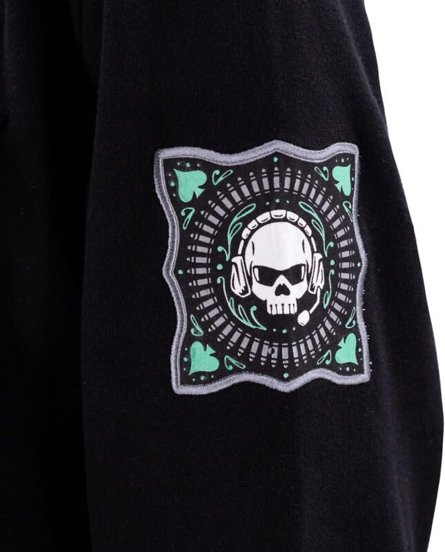 Ripple Junction Call of Duty Men’s Military Cargo Full Zip Jacket Ghost Task Force 141 Embroidery Patches Officially Licensed