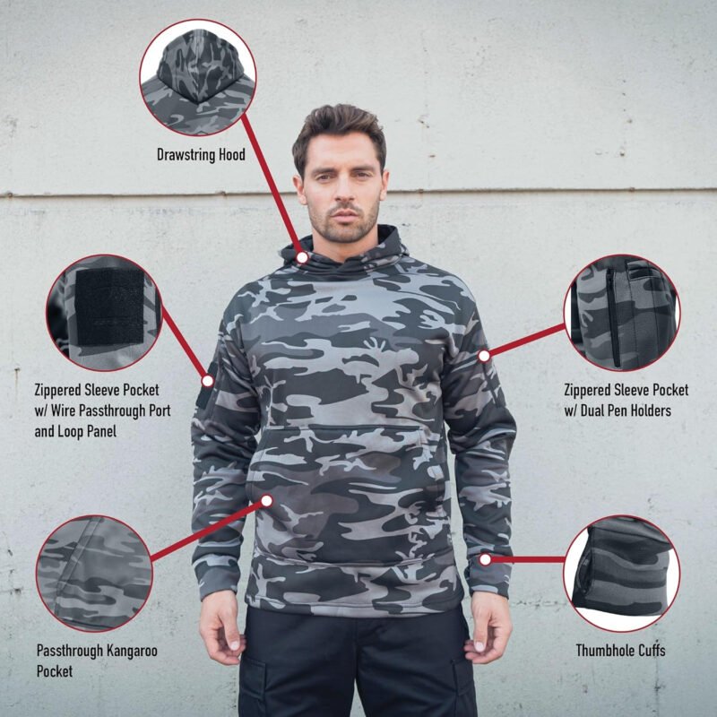 Rothco Conceal-Ops Hoodie: Discrete Carry, Unbeatable Comfort. Perfect for Professionals, Outdoorsmen and Everyday Wear