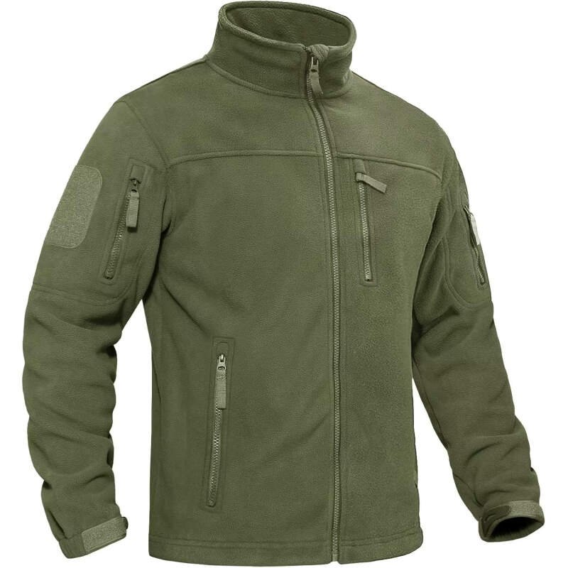 BIYLACLESEN Men’s Fleece Jacket Military Tactical Softshell Jackets Warm Winter Coats Full Zip Fleece Hunting Jackets