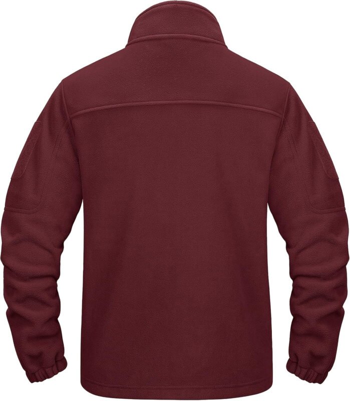 CRYSULLY Men’s Fleece Jacket Tactical Full-Zip Winter Coat Jackets Multi Pockets