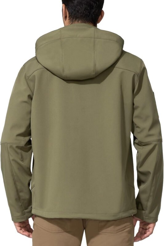 Mens Jacket Waterproof Hooded Coats Tactical Soft Shell Jackets for Men