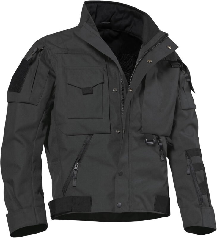 Military Jacket for Men 1000D Cordura Tactical Jacket Hard Shell Water Resistant Army Jacket Coat Hiking Bushcraft