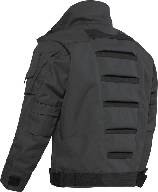 Military Jacket for Men 1000D Cordura Tactical Jacket Hard Shell Water Resistant Army Jacket Coat Hiking Bushcraft